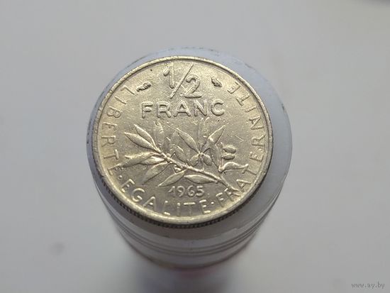 1/2 франка Франция 1965 года  лот 44