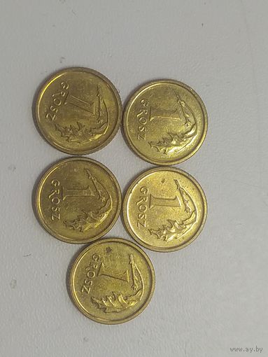 1 грош Польша 2014 год  лот 9