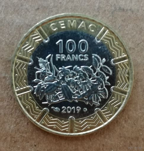 Центральная Африка (BEAC) 100 франков, 2019 г., KM# 15