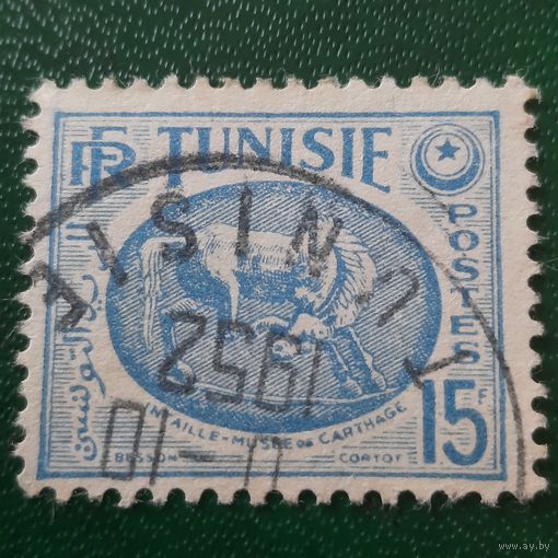Тунис 1952. Французская колония. Лошадь