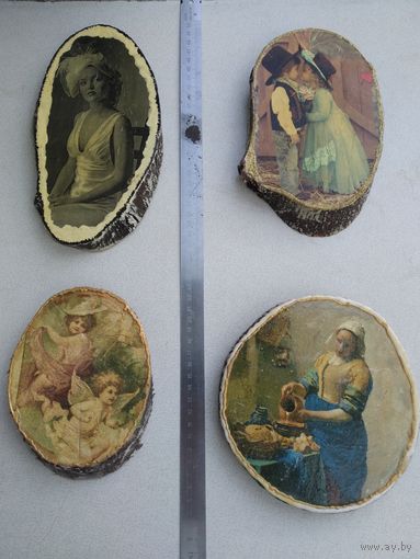 Картины на спиле дерева репродукции ручная работа