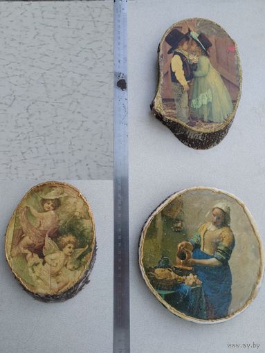 Картины на спиле дерева репродукции ручная работа