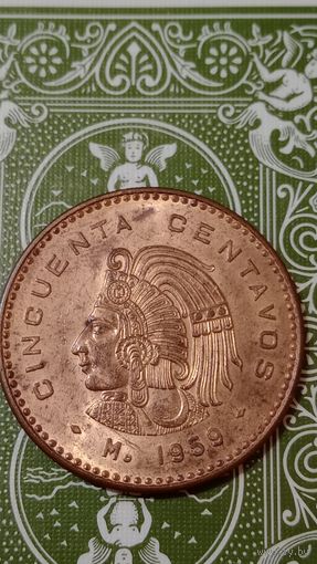 Мексика 50 сентаво 1959