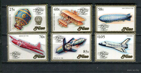 Ниуэ - 1983 - Авиация - [Mi. 511-516] - полная серия - 6 марок. MNH.  (Лот 81HR)-TG3P6