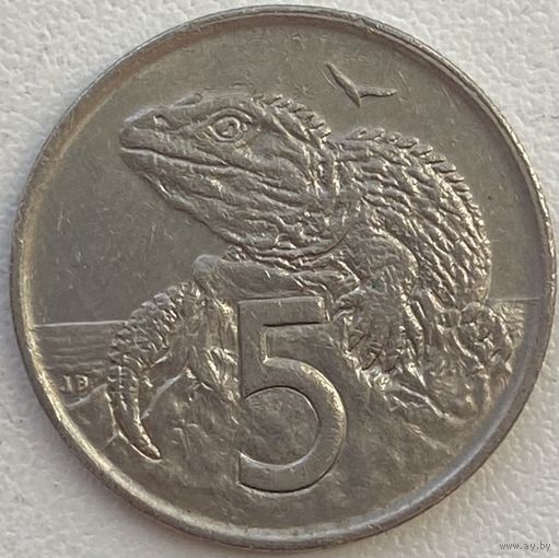 Новая Зеландия 5 центов 1980 г.