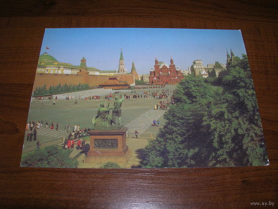 Москва Вид на Красную площадь 1986 год чистая
