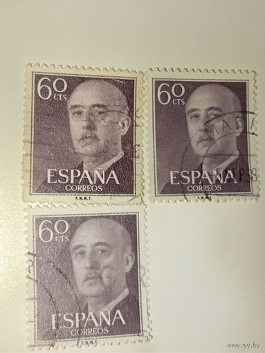 Испания  1955 Франсиско Франко, испанский генерал и диктатор.