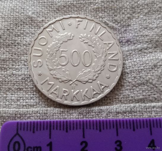 Финляндия. 500 марок. Ag. Серебро! Олимпиада 1952.