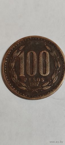 Чили 100 песос 1987