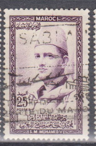 Марокко Известные люди Личности Король Марокко Мухаммед V 1956 год лот  9