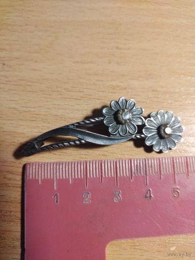 Брошь мельхиор