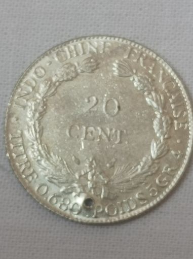 Монета 20центов 1914г перевёртыш 180