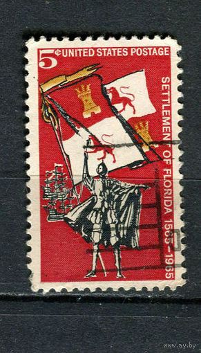 США - 1965 - Поселение Флорида - [Mi. 887] - полная серия - 1 марка. Гашеная.  (Лот 34Dc)