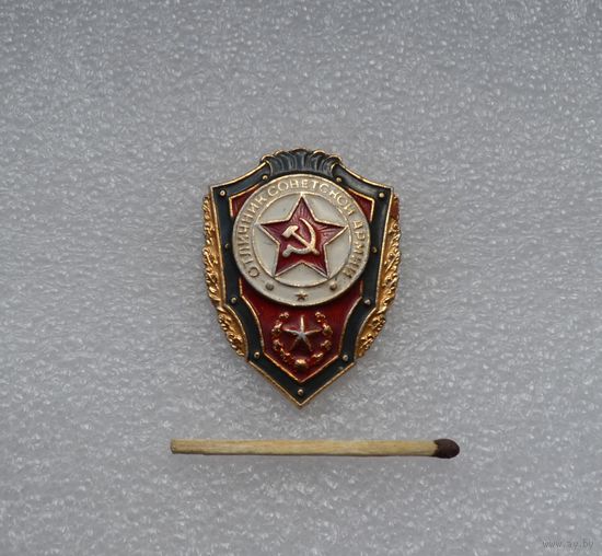 Отличник Советской Армии.