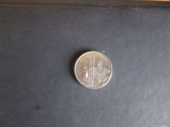 1 рубль.2009 года .Брак.