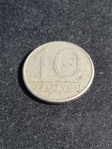 Польша 10 злотых 1988