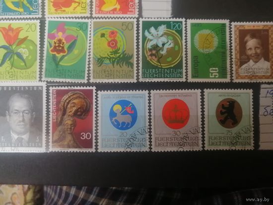 Годовой набор Лихтенштейна 1970 года Без блока