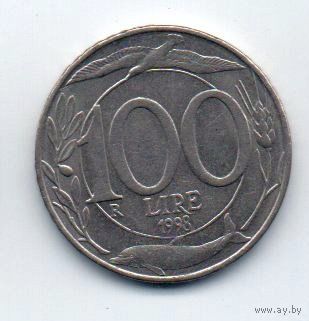 ИТАЛЬЯНСКАЯ РЕСПУБЛИКА. 100 ЛИР 1998. ФАУНА.
