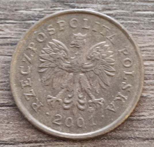 Польша. 5 грошей 2001 года.