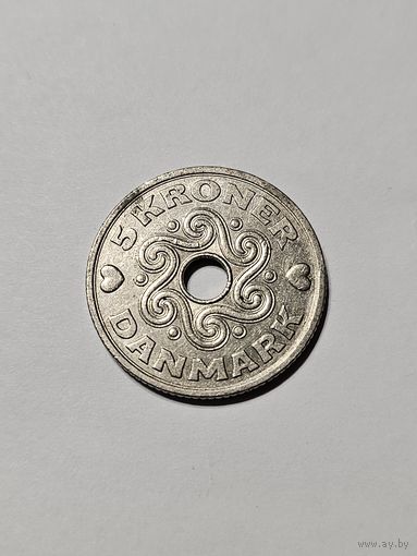 Монета 5 крон Дания 1998 г.