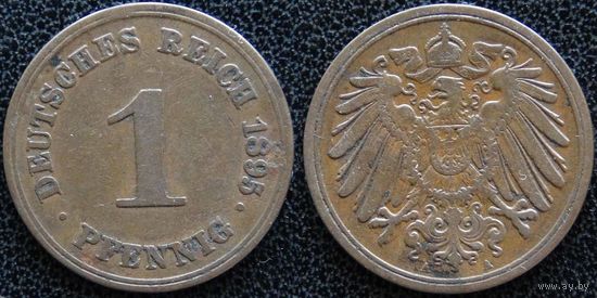 YS: Германия, Рейх, 1 пфенниг 1895A, KM# 10 (1)
