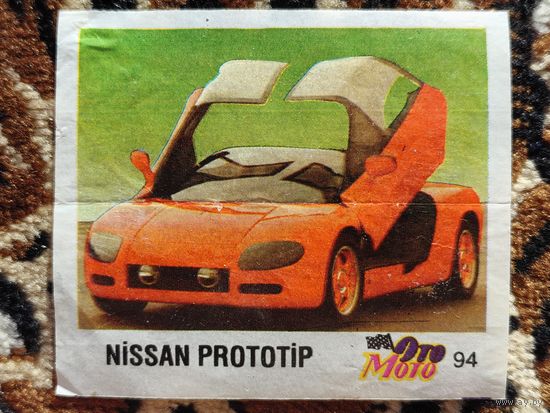 Вкладыш Oto Moto, номер 94, Nissan Prototip. Возможен небольшой торг.