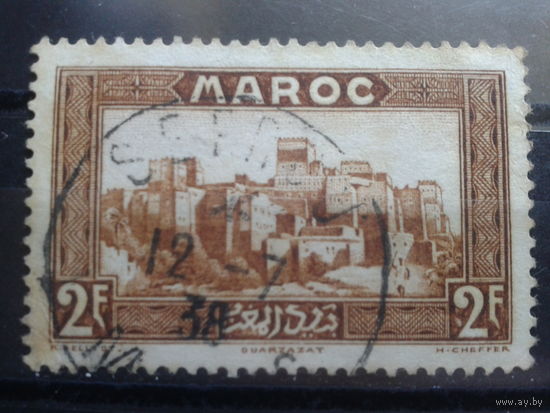 Марокко, 1933, замок 2Fr