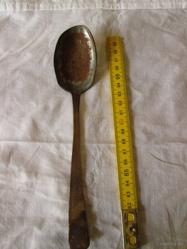 Ложка старинная,Бронзовая,  1800-х,