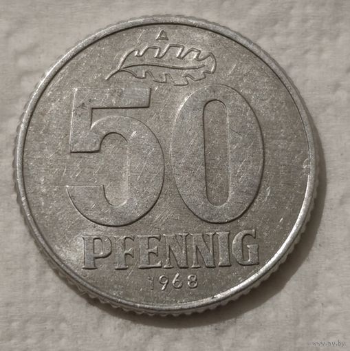 Германия - ГДР 50 пфеннигов, 1968 (14-7-14)