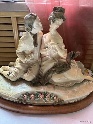 Статуэтка Свидание Дама и Кавалер Италия Каподимонте в работу с 1 рубля