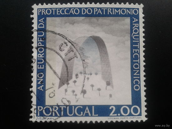 Португалия, 1975. Кирпичная арка над ландшафтом