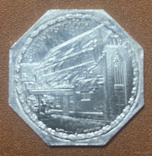 Германия Нюрнберг нотгельд 20 пфеннигов 1920. Брэдфордский собор трамвайный жетон