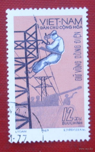 Вьетнам. Рабочие профессии. ( 1 марка ) 1969 года. 8-18.