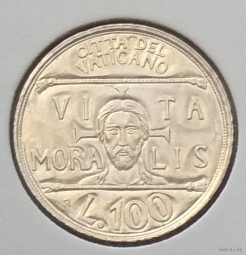 Ватикан 100 лир 1993 г. В холдере