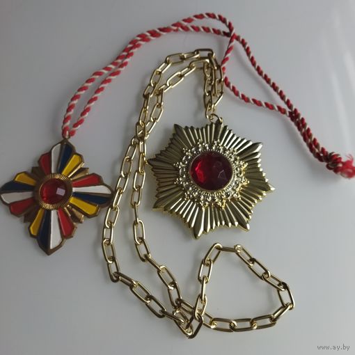 Медали декоративные. Германия. Металл. Эмаль. Вставки.7,5- 8 см.