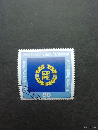 ФРГ 1984 Марка "Выборы в Европарламент" (гашеная с клеем) Mi:1209 каталог 0.70 евро