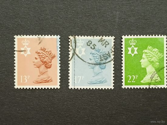 Великобритания 1984. Региональные почтовые марки Северной Ирландии. Королева Елизавета II