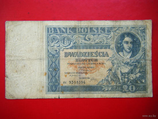 20 злотых 1931г.