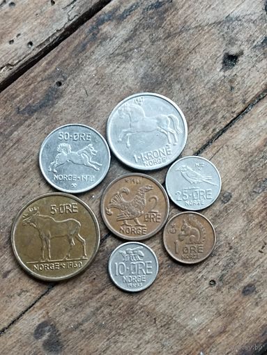 Норвегия( набор из 7 монет)