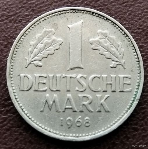 1 марка ФРГ. 1968 год. F
