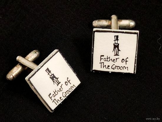 Запонки мужские "Отец жениха"