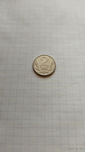 2 злотых 1989 г. Польша.