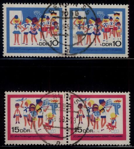 ГЕРМАНИЯ, ГДР - 1968 [Mi. 1432-1433]x2 Гашеная (DDR03)