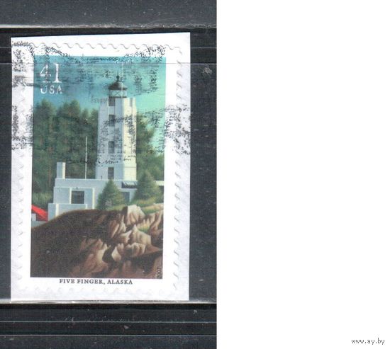 США-2007 (Мих.4234) , гаш., Маяки, вырезка