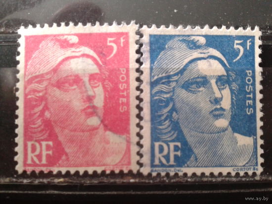 Франция 1947 Стандарт, Марианна