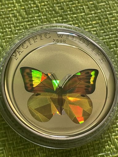 Палау 1 доллар 2008 г ( Pacific Wildlife серебрение PROOF в капсуле )