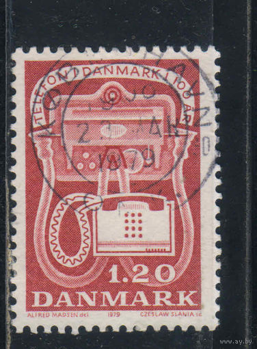 Дания 1979 100 летие телефонии в Дании #675