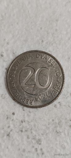 Словения 20 толар 2005