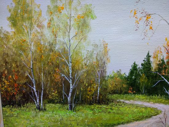 Картина маслом "Осень"