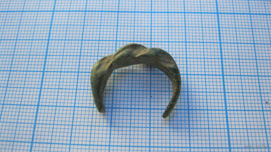 Перстень старинный. Бронза, литье.